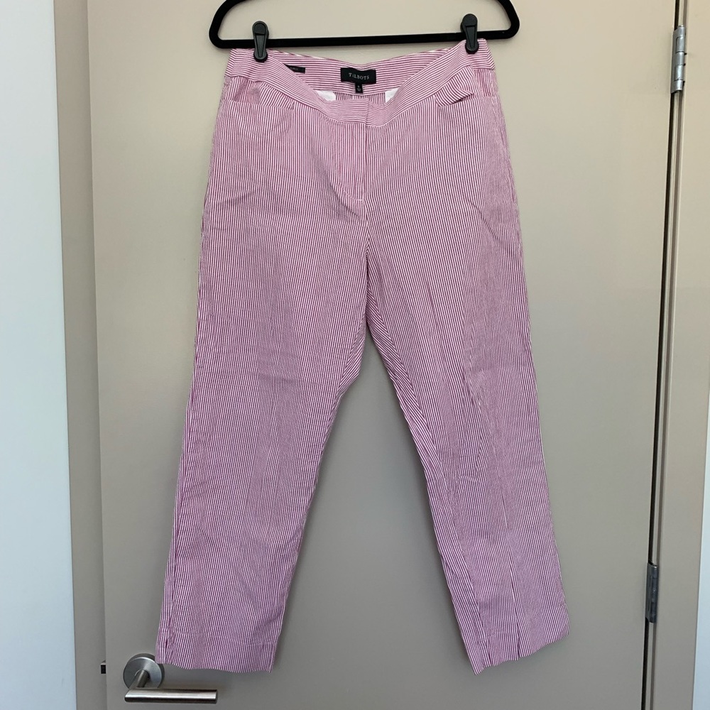 ✨NWOT TALBOTS STRIPE CROPPED PANT✨